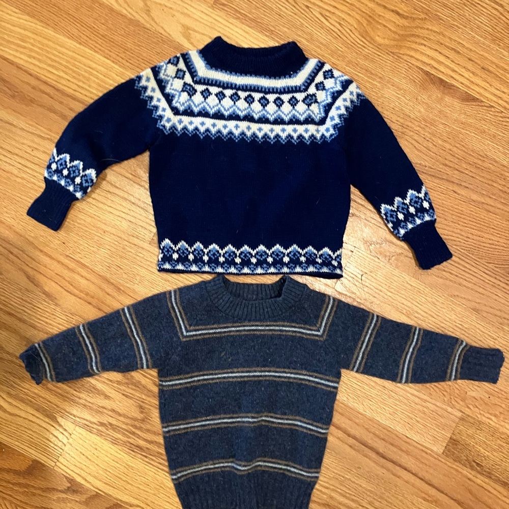 Two Boys Wool Sweaters